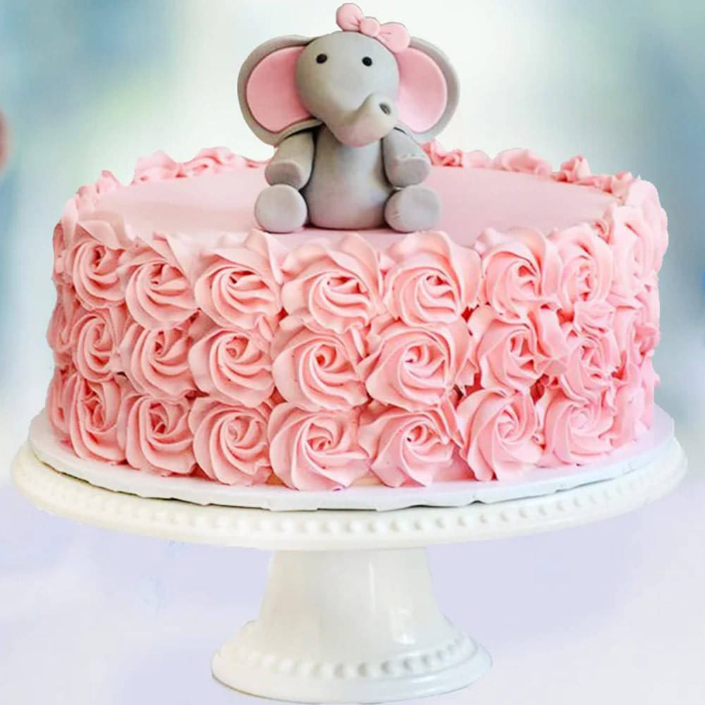 Elephant first birthday! 8” vanilla cake with honey soak, filled with lemon  buttercream and cream cheese : r/cakedecorating