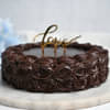Chocolate Cake With Love Topper