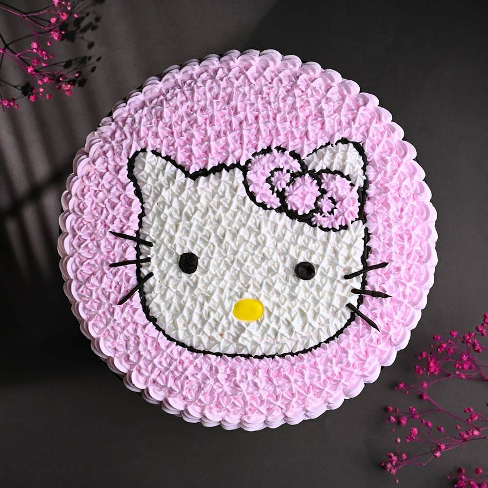 Hello Kitty Cream Cake
