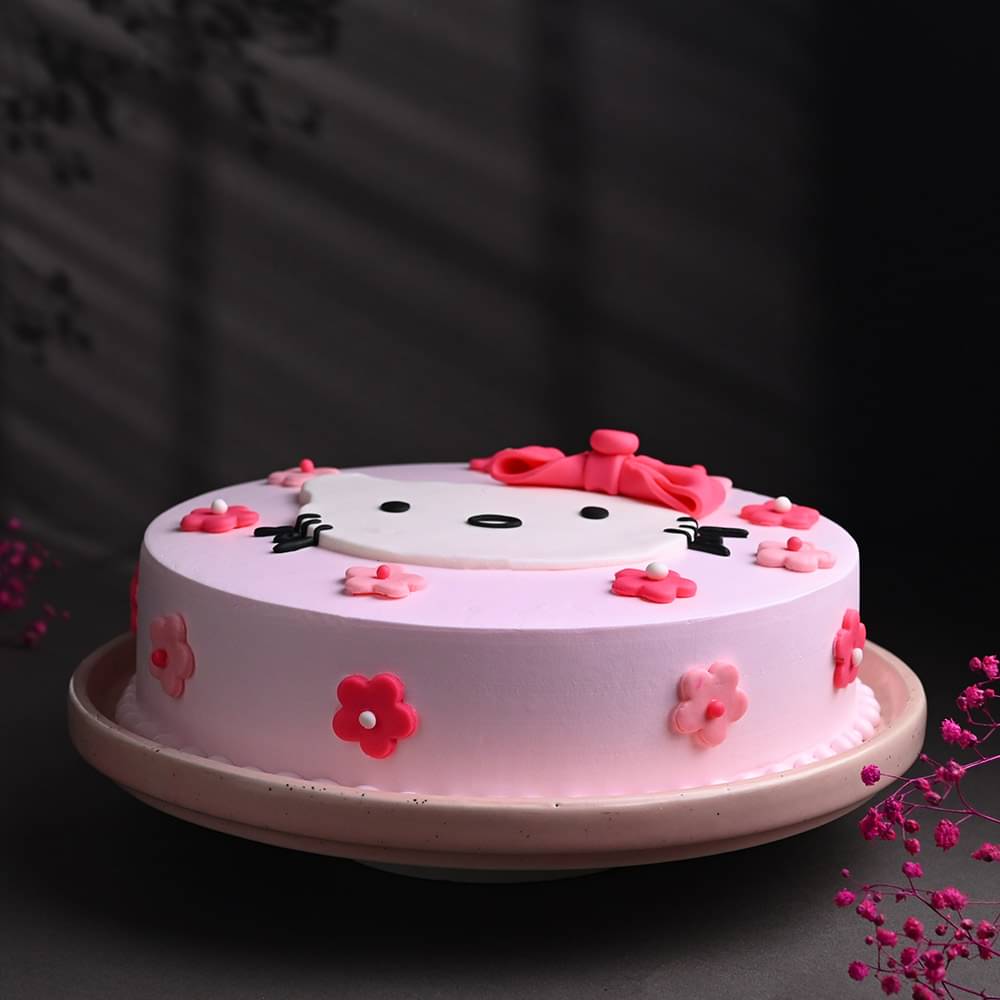 Birthday Cream Kitty Cake