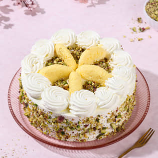 Rasmalai Pista Whipped Cream Cake Rasmalai Pista Whipped Cream Cake