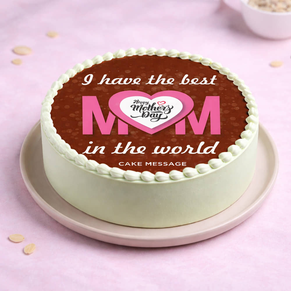 World Best Mom Poster Cake
