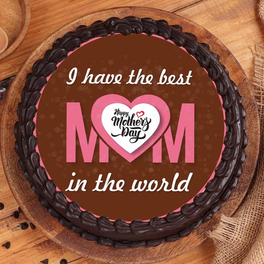 World Best Mom Poster Cake