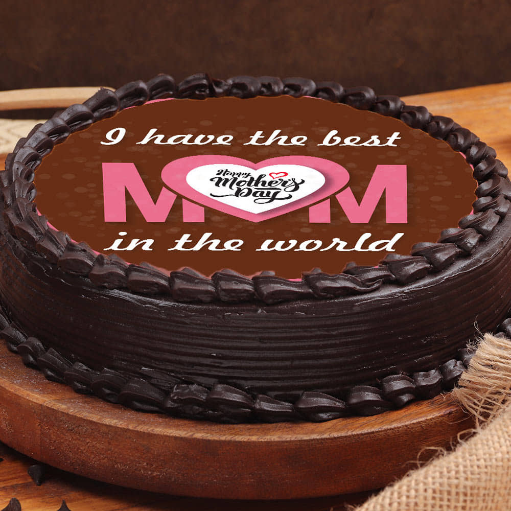 World Best Mom Poster Cake