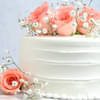 Side view of Vanilla Rose Cake Online