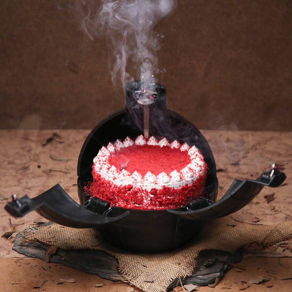 Red Velvet Cream Bomb Cake Red Velvet Bomb Cake