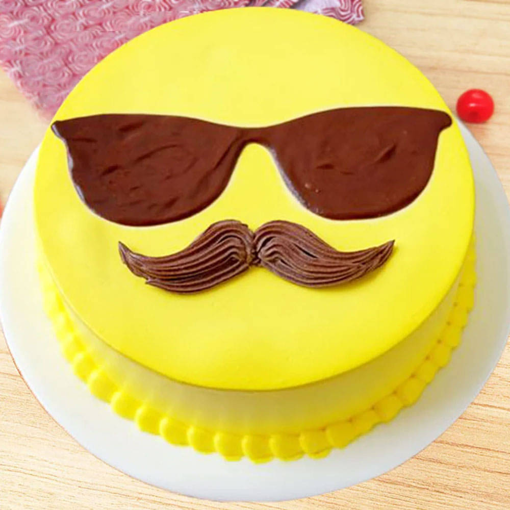 Blue Cake with a Mustache. International Men S Day, Father S Day  Celebration. Generative AI. Stock Illustration - Illustration of daddy,  design: 272187282