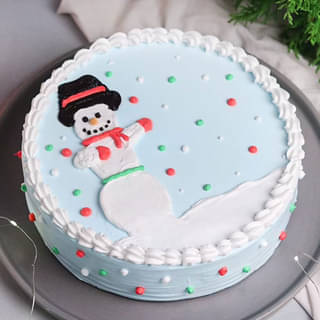 Christmas Snowman Cake 2023