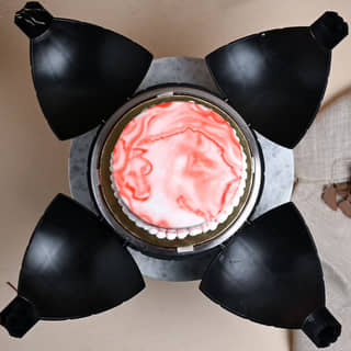 Top View of Strawberry Bomb Cake Top View of Strawberry Bomb Cake