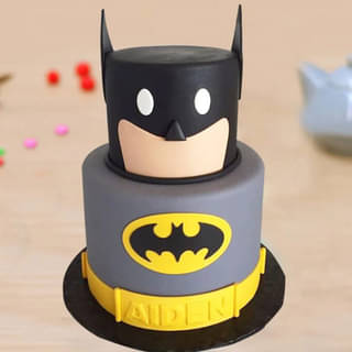 Round Shaped Batman Tier Cake