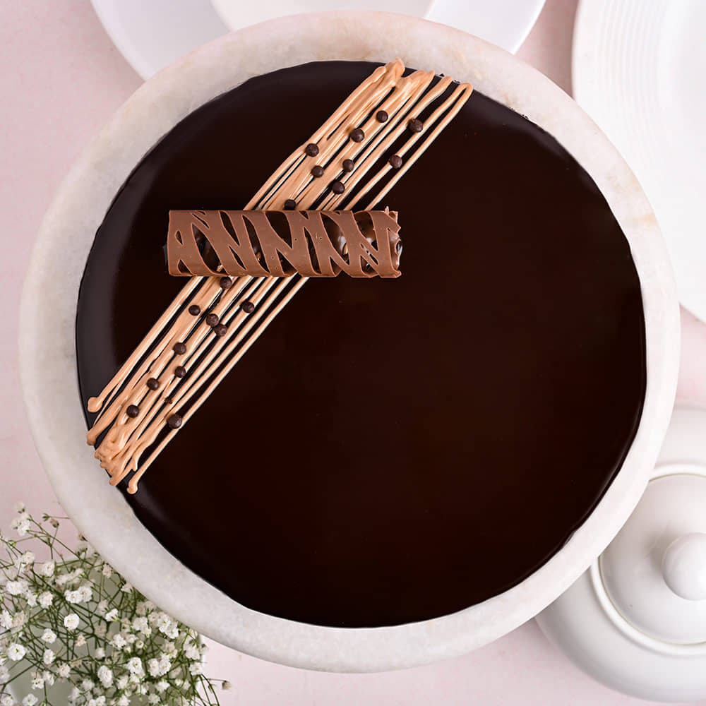 Classic Glazed Chocolate Truffle Cake Delicious Chocolate Truffle Cake