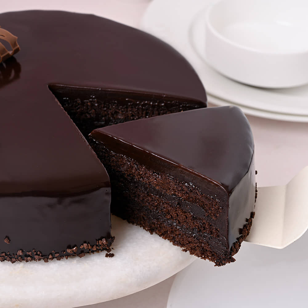 Classic Glazed Chocolate Truffle Cake Chocolate Truffle Cake Pastry