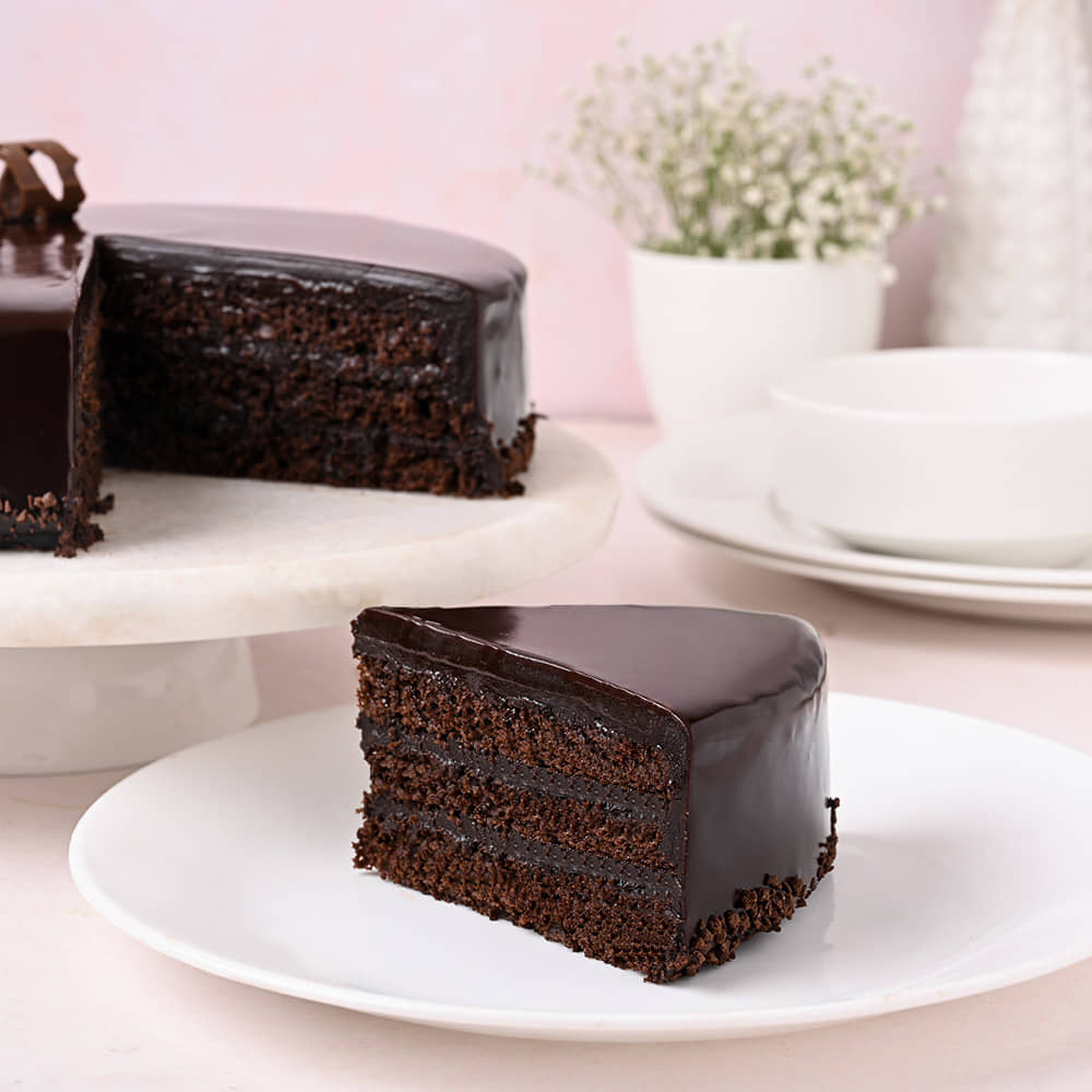 Classic Glazed Chocolate Truffle Cake Chocolate Truffle Cake Pastry