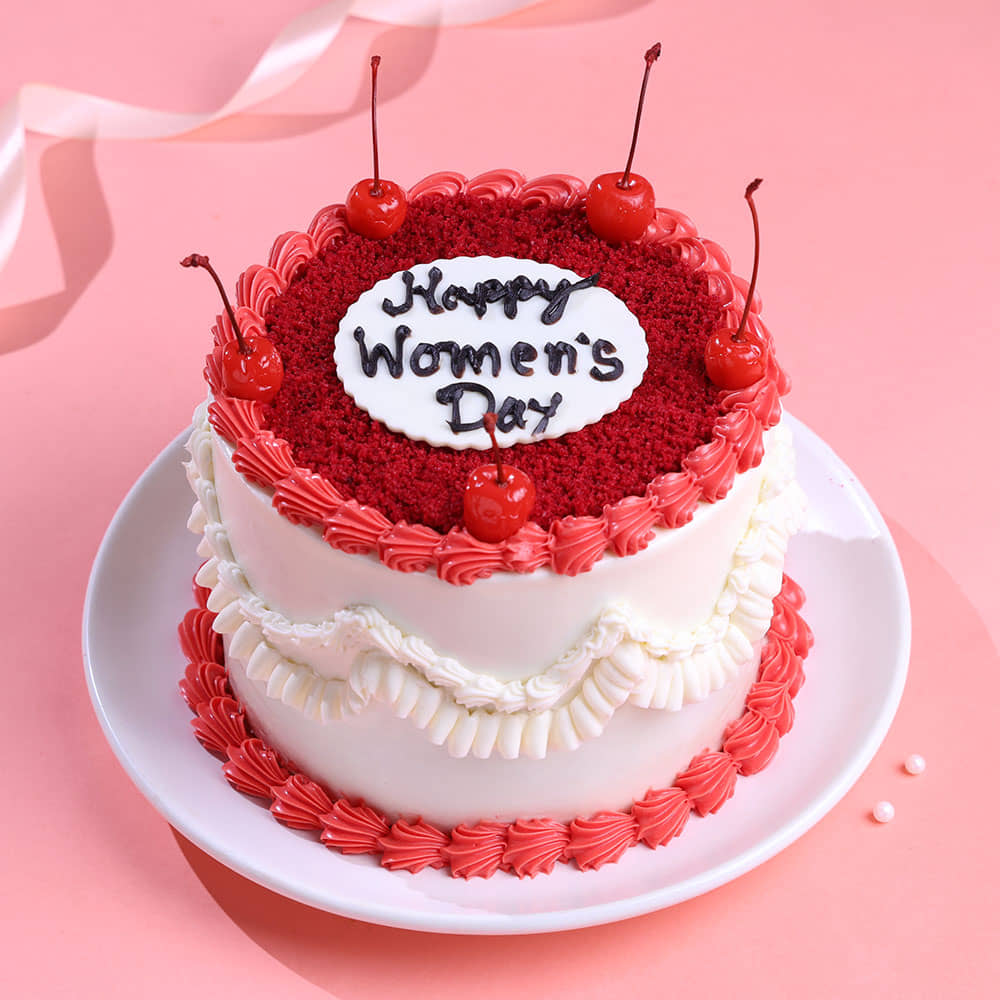 Womens Day Special Red Velvet Cake Womens Day Special Red Velvet Cake