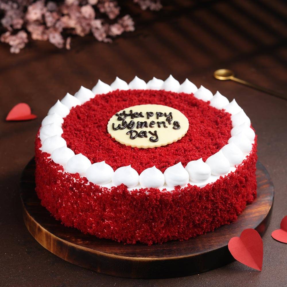 Womens Day Special Red Velvet Cake