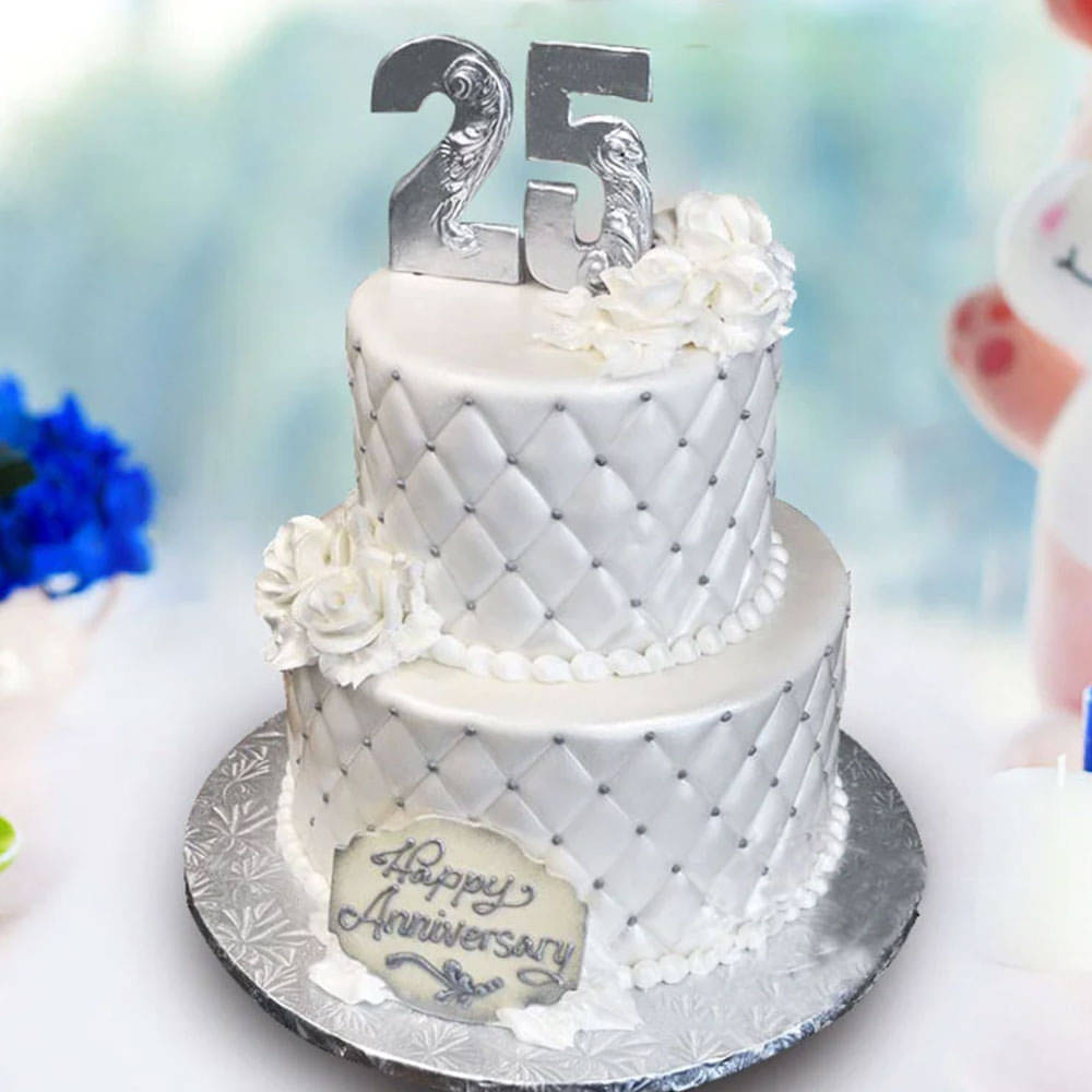 Two Tier Cake 16b - Rosette Unicorn (Fondant Horn & Ears) - Aggie's Bakery  & Cake Shop