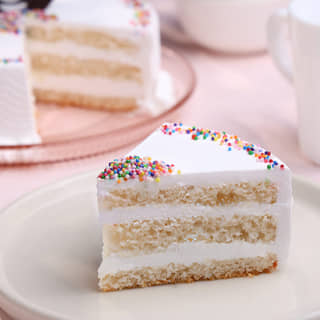 Sliced View of Vanilla Cream Cake Sliced View of Vanilla Cream Cake