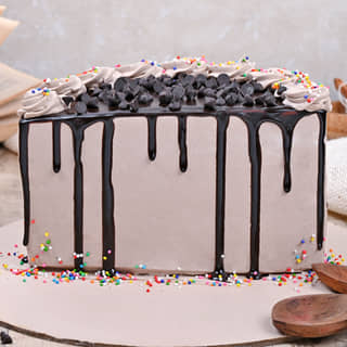 Half Chocolate Cake Semi-Circle Half Chocolate Cake