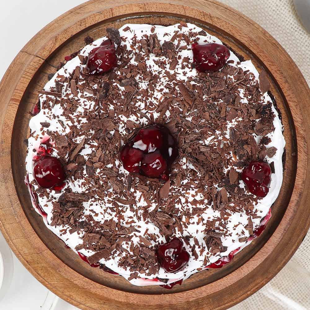 Top View of Semi Naked Blackforest Cake