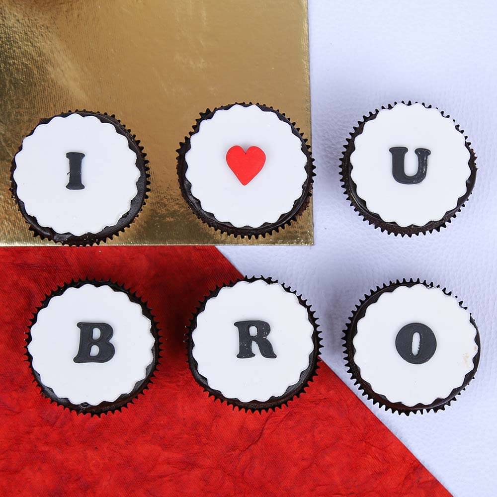 Set Of 6 Chocolate Cupcakes For Bro Set Of 6 Chocolate Cupcakes For Bro