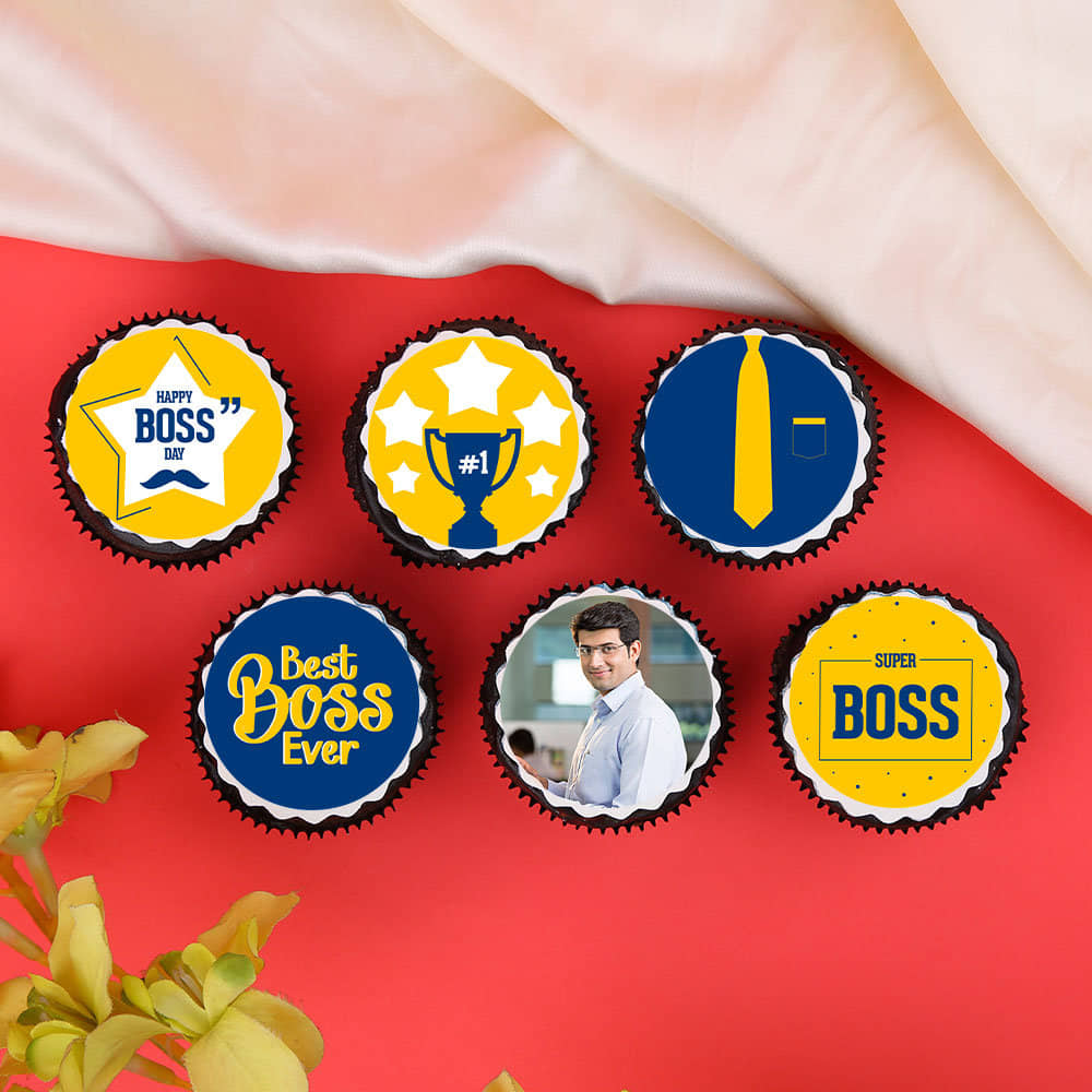 Boss Day Custom Cupcakes