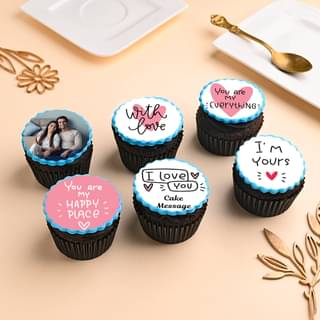 Top View of Crazy In Love Cupcakes