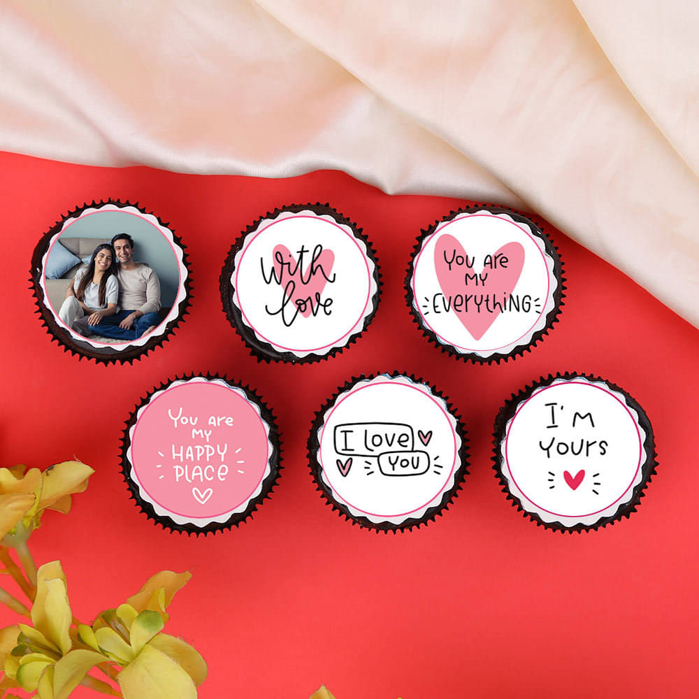 Top View of Crazy In Love Cupcakes