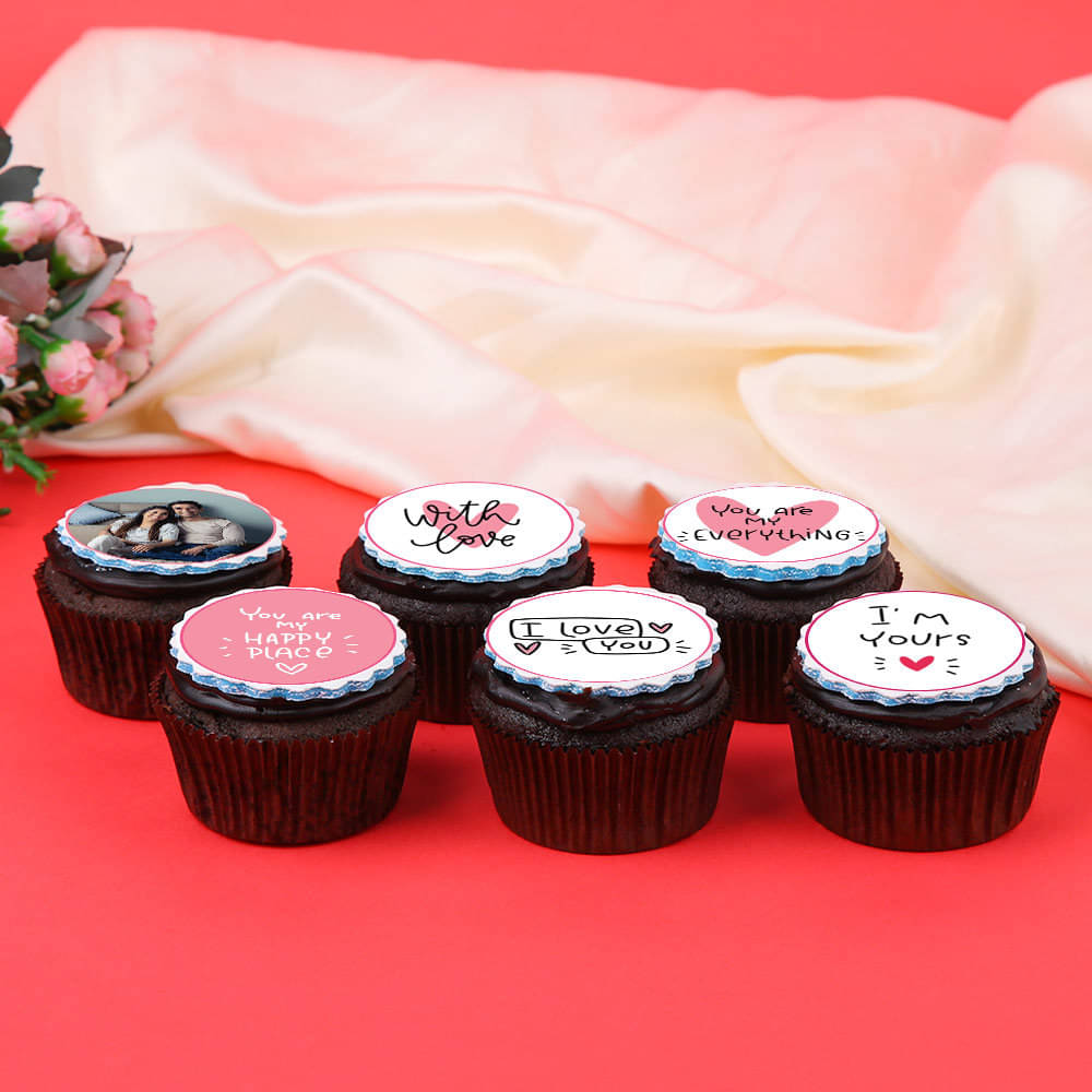 Side View of Crazy In Love Cupcakes