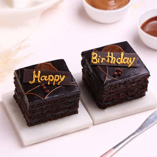 Set of Two Happy Birthday Pastry
