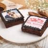 Set of Two Personalised Anniversary Choco Brownies