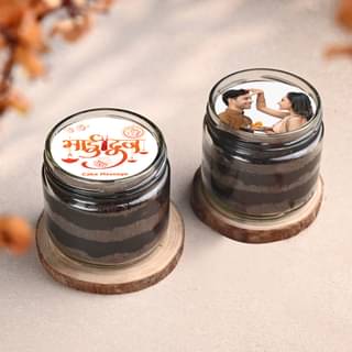 Bhai Dhooj Personalised Jar Cakes