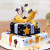Multi flavored soulful starry delight fondant cake