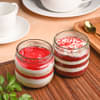 Strawberry Red Velvet Jar Cake