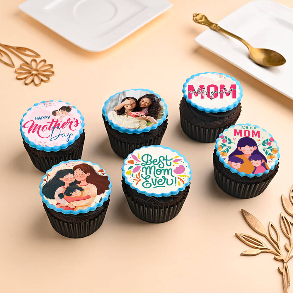 Top View of Sweet N Savory Mothers Day Cupcakes