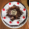 Top View of Boss Day Black Forest Cake