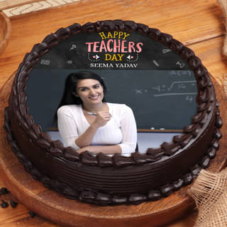 Teachers Day Photo Cake 