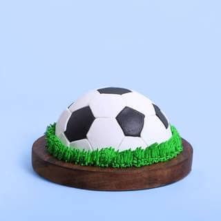 Front View of Soccer Sensation Cake Front View of Soccer Sensation Cake