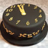 New Year Clock Fondant Cake