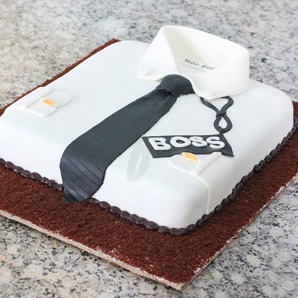 Shirt Fondant Cake For Boss