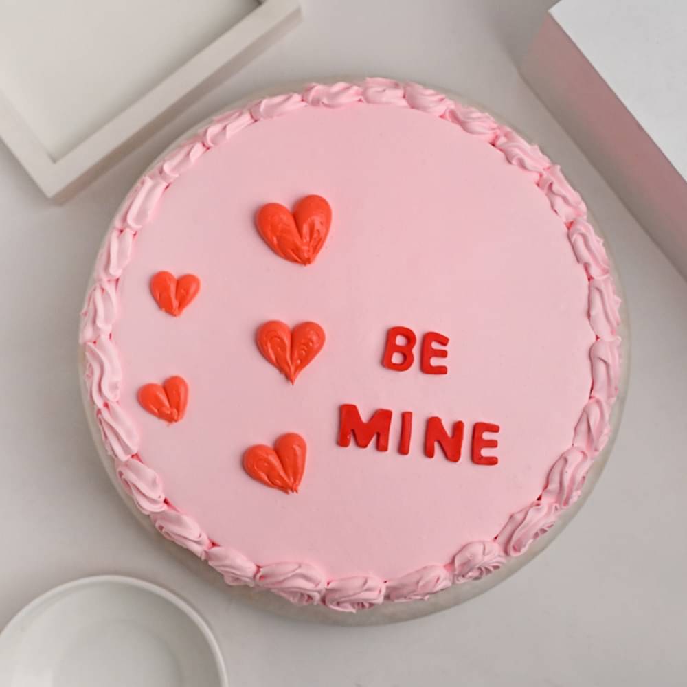 Strawberry Cake with Rose Swirls
