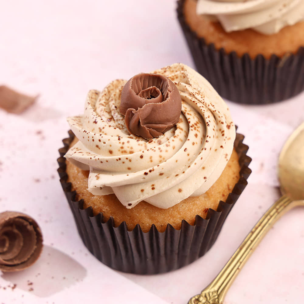 Coffee Cupcake Rich and creamy coffee infused cupcake