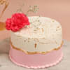Top View of Vanilla Strawberry Delicious Cake