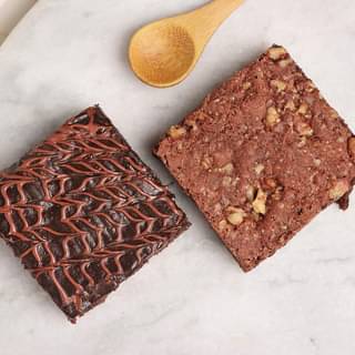 Walnut and Nutella Combo Brownies