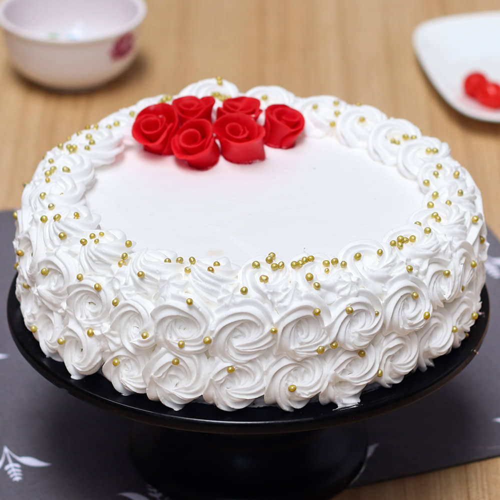 Top View of Snowy Affair Decadent Cake