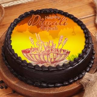 Delicious Diwali Poster Cake