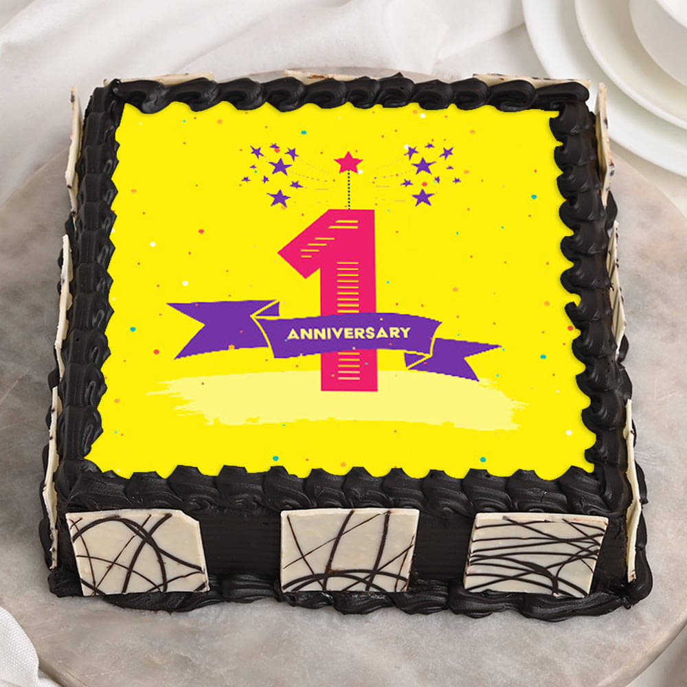 First Anniversary Cake  Deesbakestudio