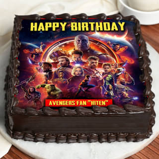 Avengers Poster Cake