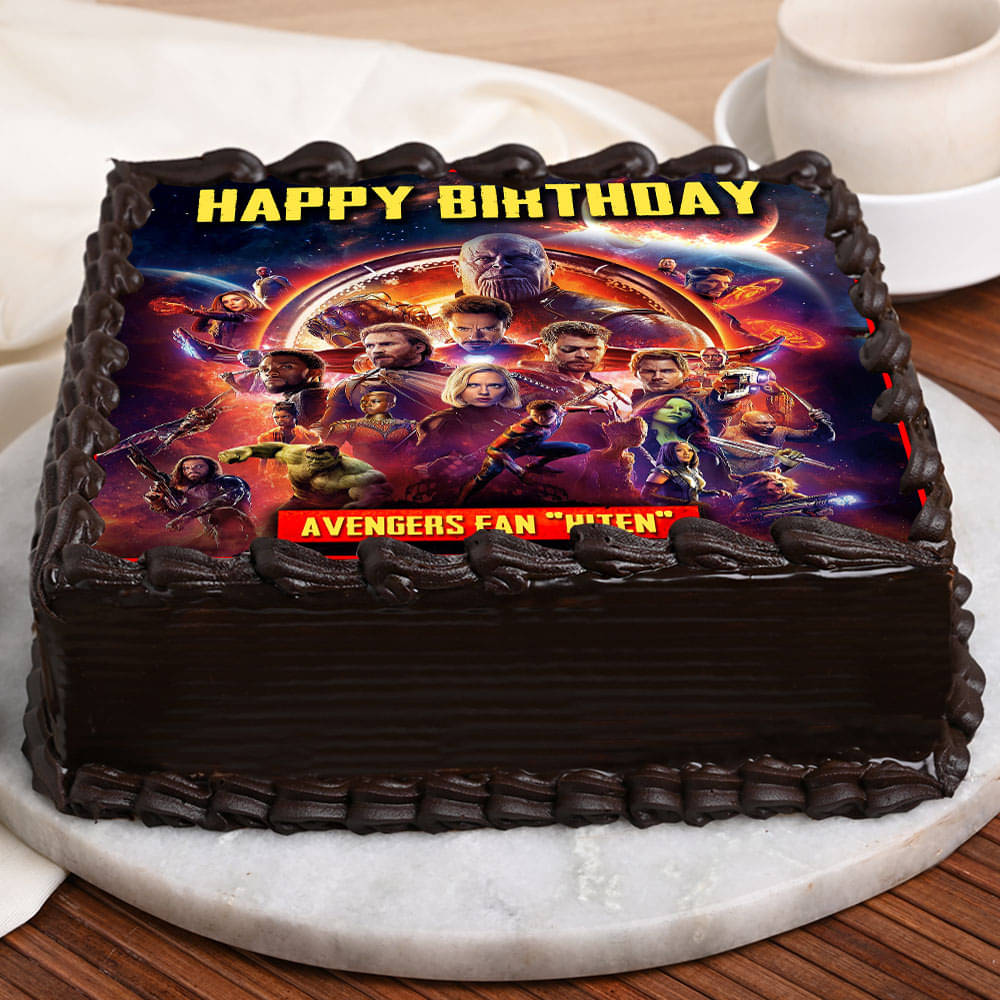 Avengers Endgame birthday cake and cupcakes | Marvel birthday cake, Marvel  cake, Cupcake cakes