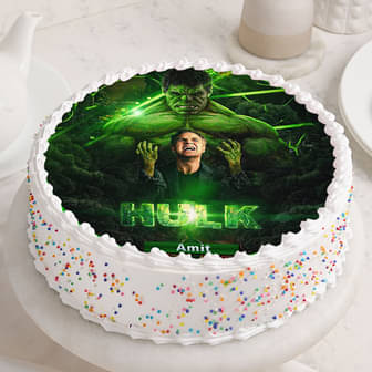 Hulk Poster Cake