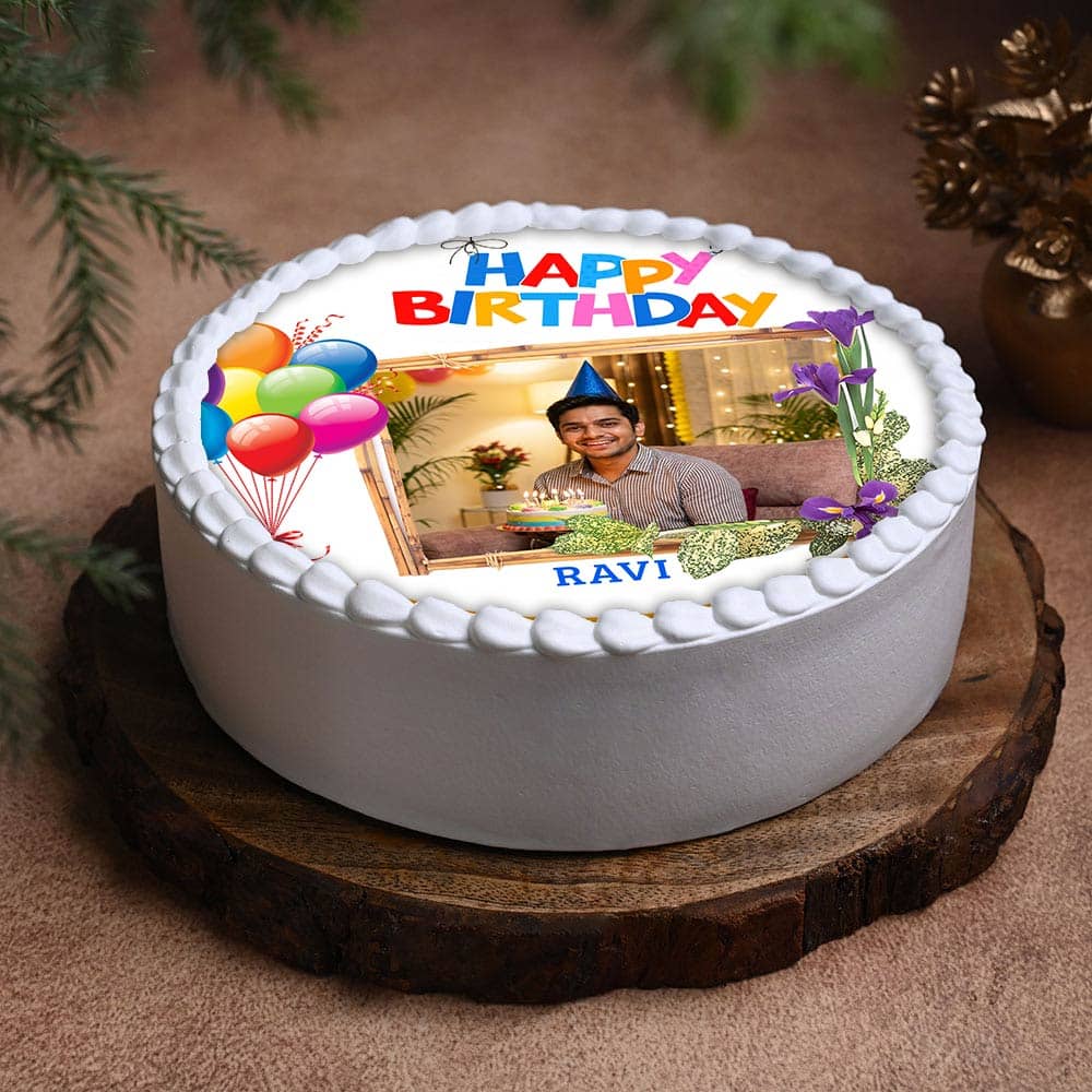 Birthday Photo Cake For Husband